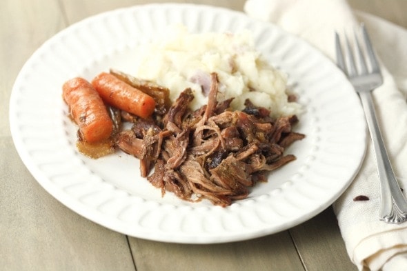 What is a recipe for making pot roast with onion soup mix?