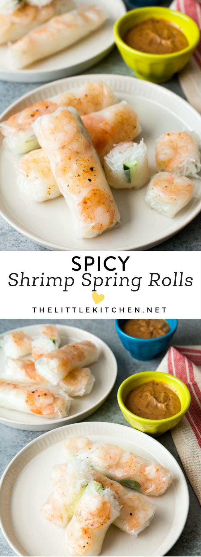 Spicy Shrimp Spring Rolls | The Little Kitchen