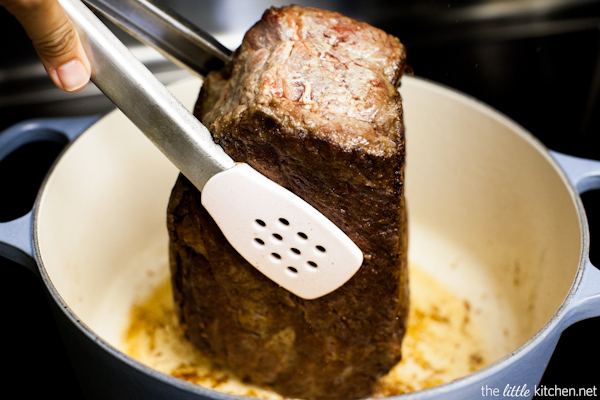 French Onion Pot Roast (Slow Cooker Recipe) from thelittlekitchen.net