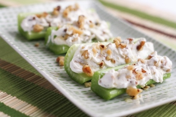 Image result for cream cheese and pecan stuffed celery