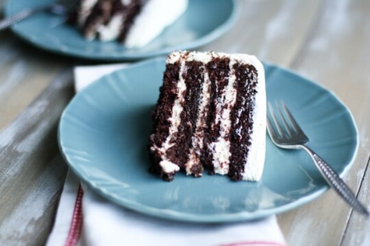 The Best Chocolate Cake Ever with Pudding Frosting