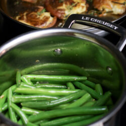 Garlic and Olive Oil Sauteed Green Beans from thelittlekitchen.net