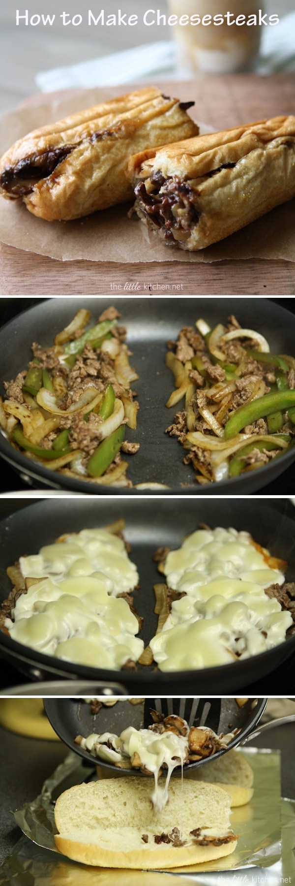 Cheesesteaks from TheLittleKitchen.net