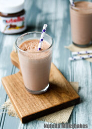 Nutella Milkshakes from thelittlekitchen.net