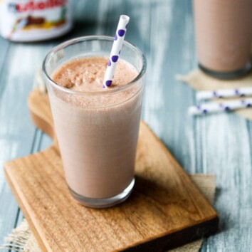 Nutella Milkshakes from thelittlekitchen.net