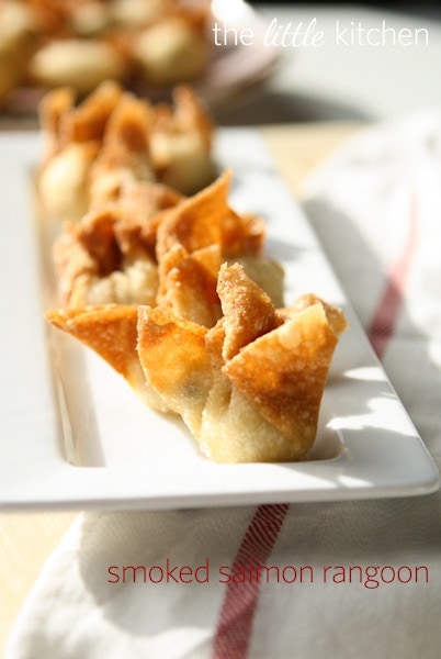 Smoked Salmon Rangoon vertical