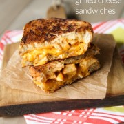 BBQ Chicken Grilled Cheese Sandwiches from TheLittleKitchen.net