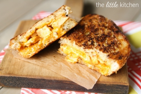 BBQ Chicken Grilled Cheese Sandwiches horiz