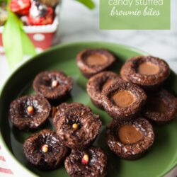 Candy Stuffed Brownie Bites from The Little Kitchen