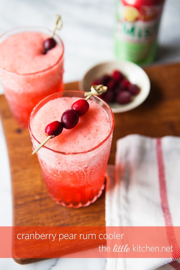 Cranberry Pear Rum Cooler Recipe
