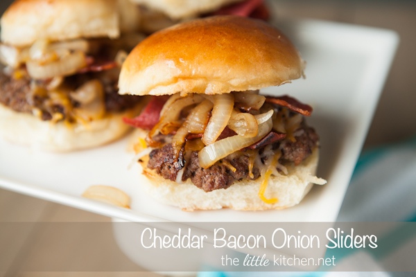 Cheddar Bacon Onion Sliders