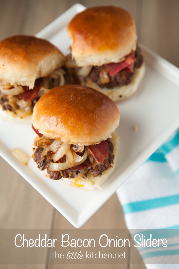 Cheddar Bacon Onion Sliders