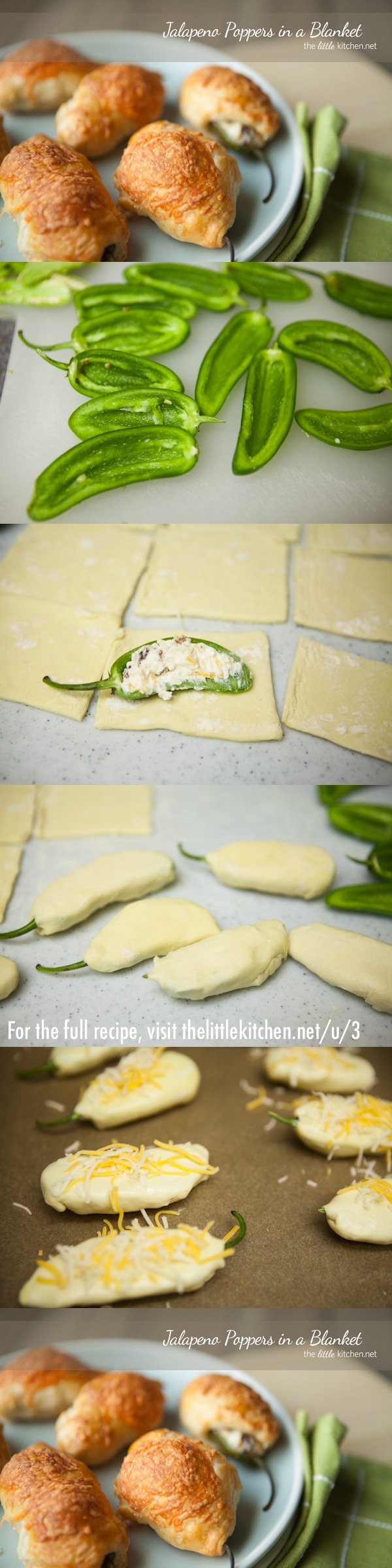 Jalapeno Poppers in a Blanket from thelittlekitchen.net