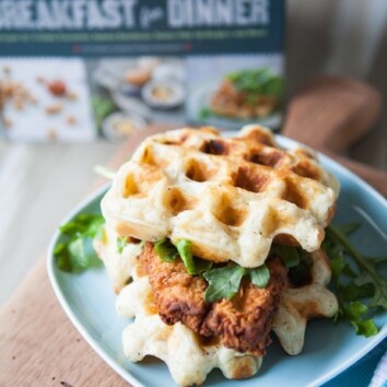 Chicken & Biscuit Waffles from thelittlekitchen.net