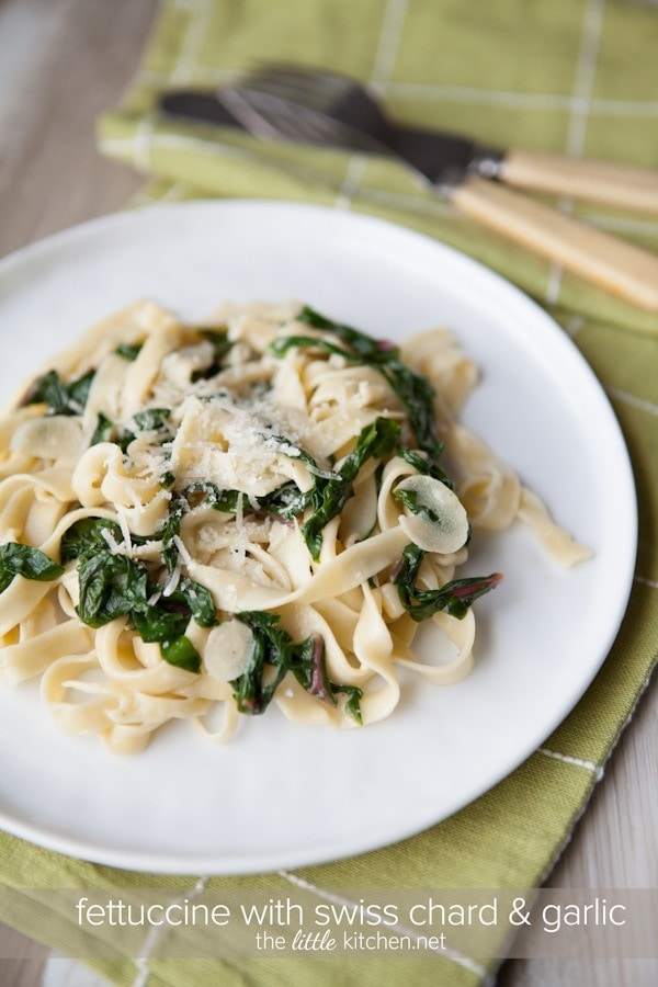 Fettuccine with Swiss Chard from The Little Kitchen