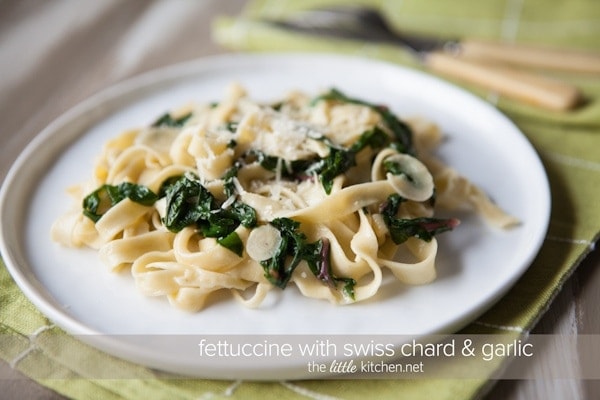 Fettuccine with Swiss Chard from The Little Kitchen