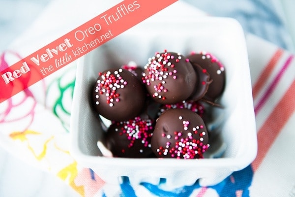 Red Velvet Oreo Truffles