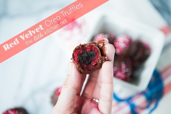 Red Velvet Oreo Truffles