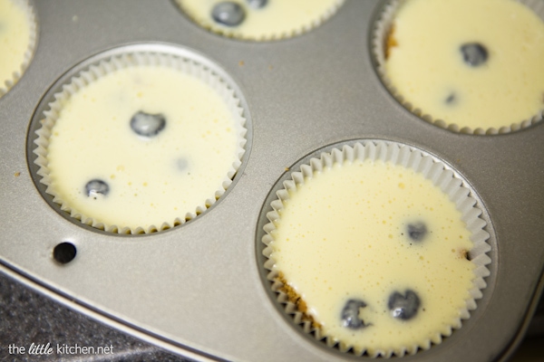 Lemon Blueberry Mini Cheesecakes