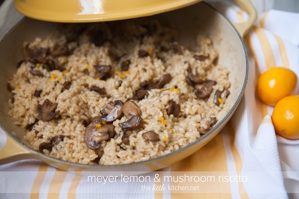 Meyer Lemon and Mushroom Risotto