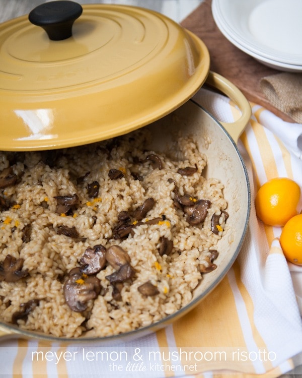 Meyer Lemon and Mushroom Risotto