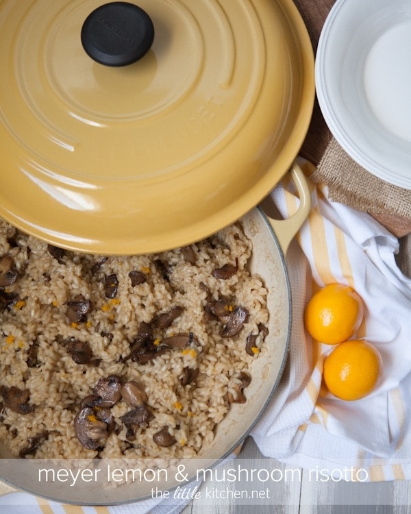 Meyer Lemon and Mushroom Risotto