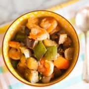 Shrimp and Eggplant Stir Fry