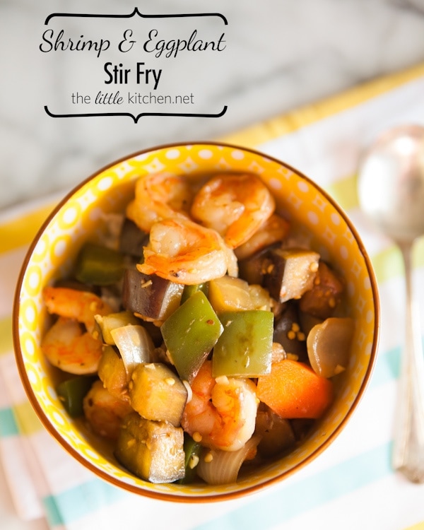 Shrimp and Eggplant Stir Fry