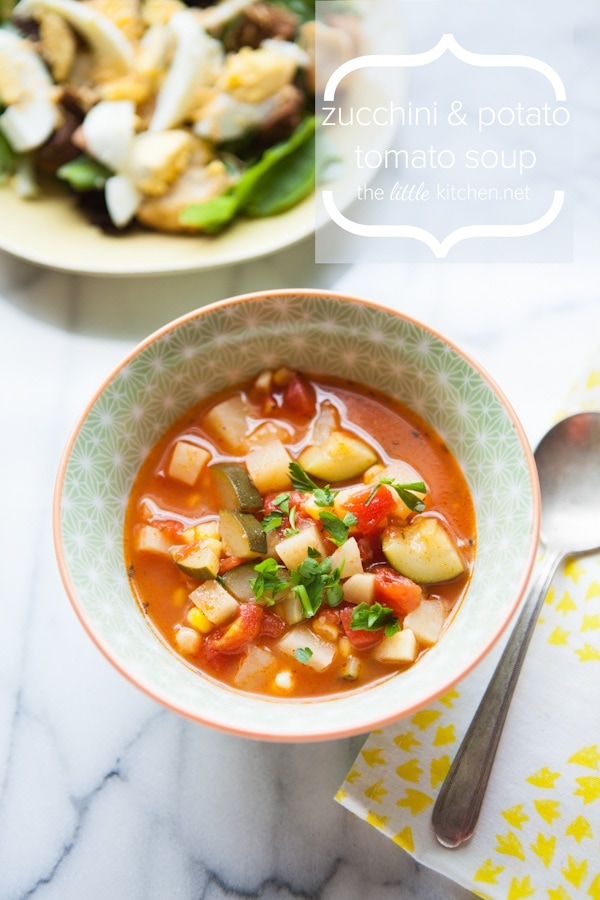 Zucchini and Potato Tomato Soup