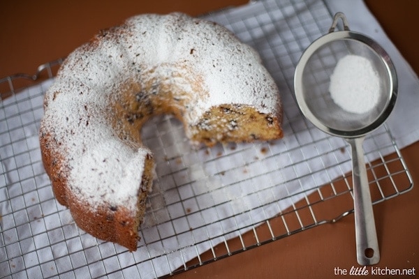 Vanilla Chocolate Chip Bundt Cake