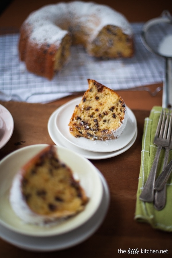 Vanilla Chocolate Chip Bundt Cake