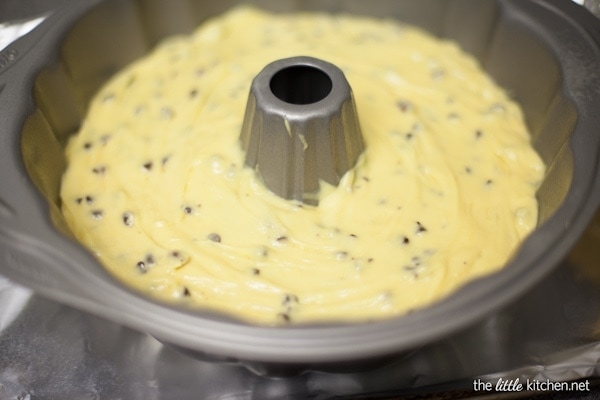 Vanilla Chocolate Chip Bundt Cake