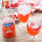 Blood Orange-Raspberry Spritzer from thelittlekitchen.net