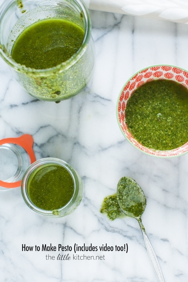 How to Make Pesto from thelittlekitchen.net