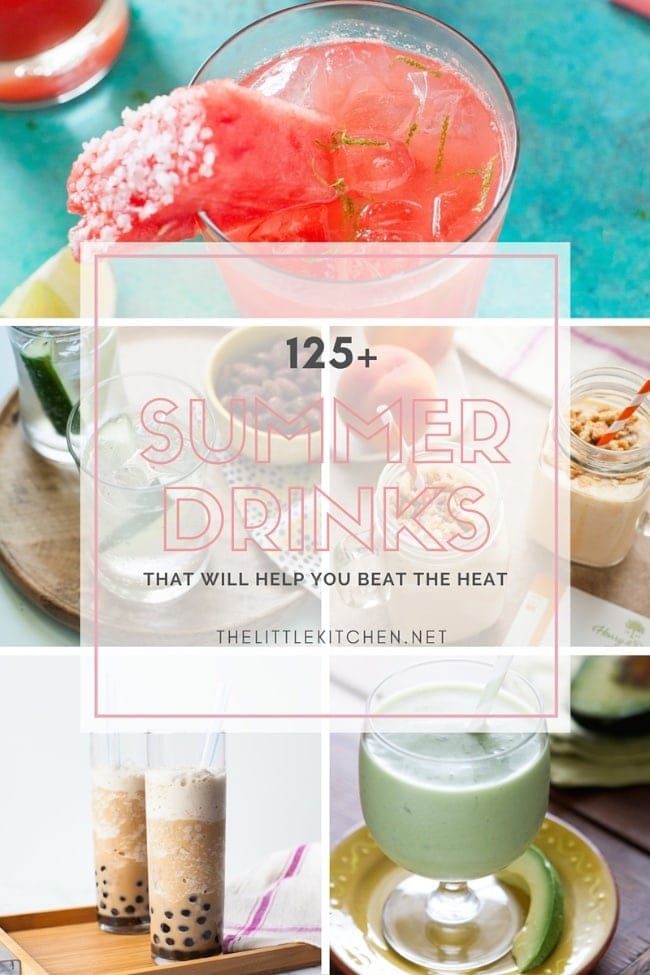 125+ Summer Drinks from thelittlekitchen.net