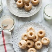 Mini Buttermilk Pumpkin Pie Spice Donuts from thelittlekitchen.net