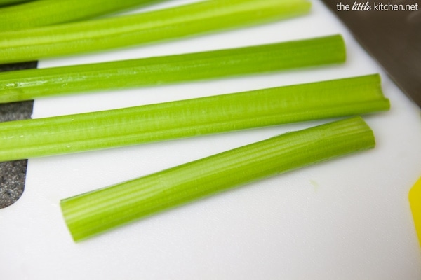 Greek Salad Celery Appetizers from thelittlekitchen.net