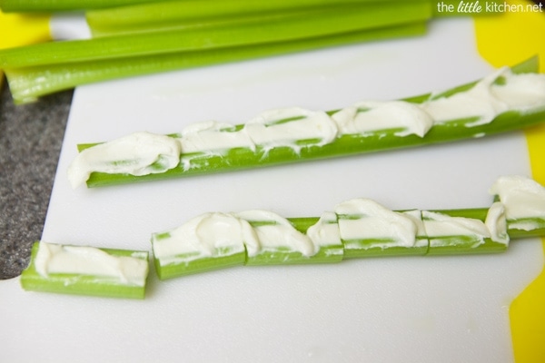 Greek Salad Celery Appetizers from thelittlekitchen.net