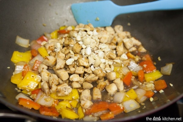 Pepper Chicken with Cashews Stir Fry from thelittlekitchen.net