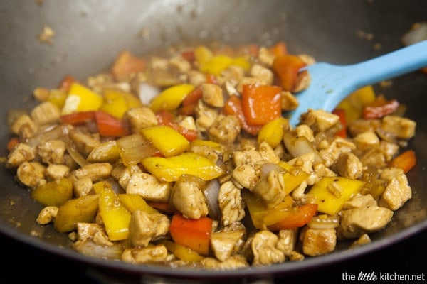 Pepper Chicken with Cashews Stir Fry from thelittlekitchen.net