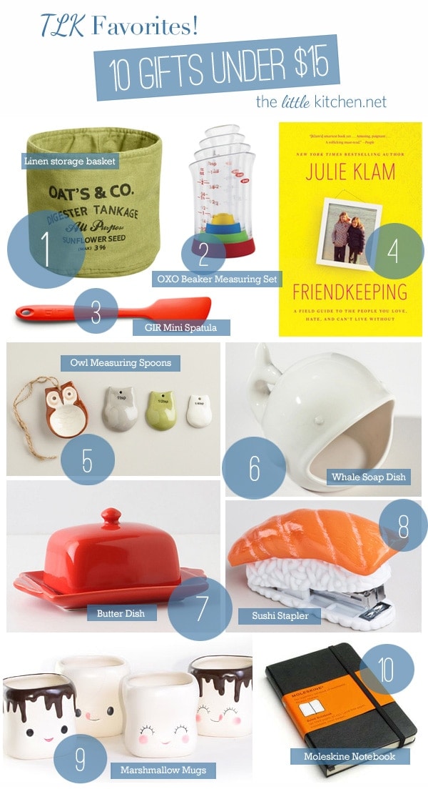 10 Gifts Under 15 (Love all of these) + Giveaway! The Little Kitchen