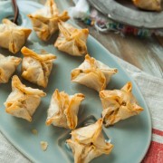 Cheddar, Blue Cheese and Bacon Stuffed Phyllo Mushroom Appetizers from thelittlekitchen.net