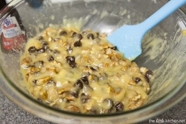 Chocolate Chip Pecan Cookie Pie from thelittlekitchen.net