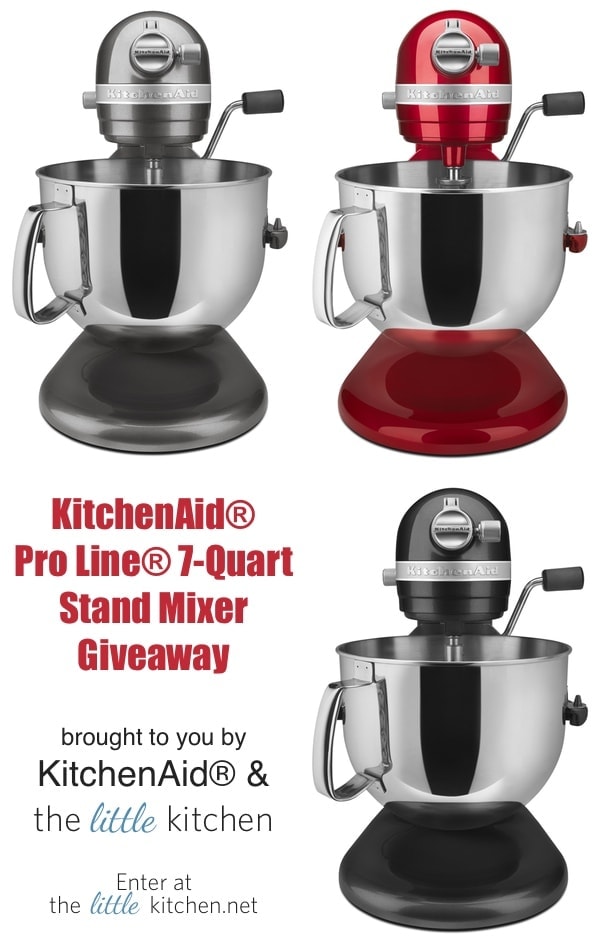 Kitchenaid Pro Line 7 Quart Stand Mixer Giveaway Closed The Kitchenaid Stand Mixer Giveaway Thelittlekitchen