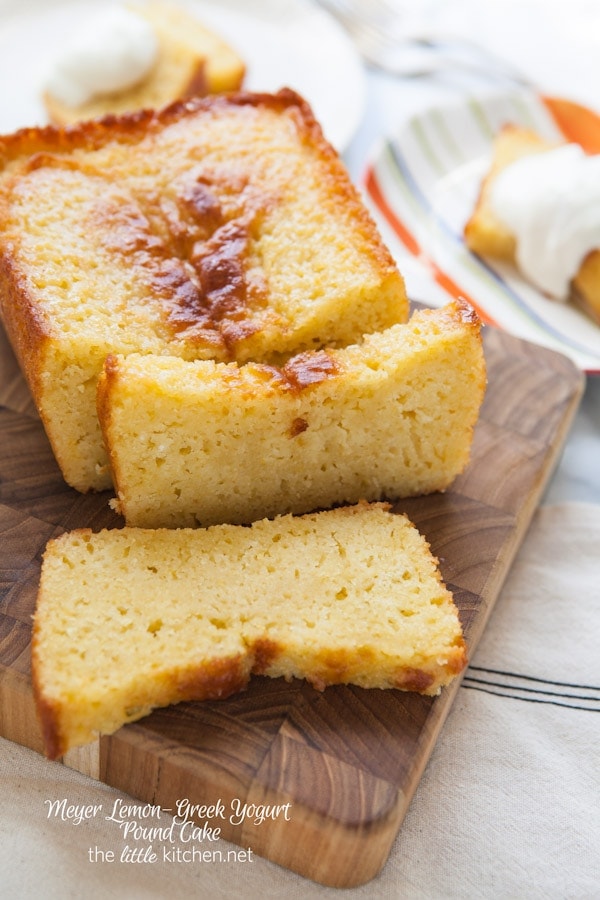 Meyer Lemon-Greek Yogurt Pound Cake from thelittlekitchen.net