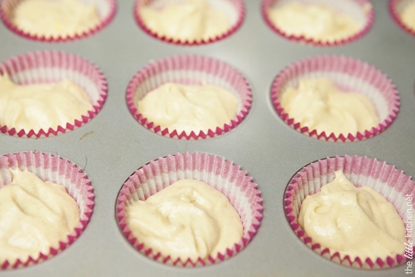 Birthday Vanilla Cupcakes from thelittlekitchen.net