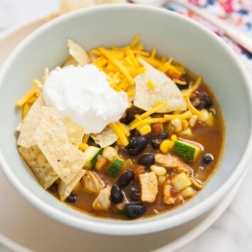 Chicken Tortilla Soup from thelittlekitchen.net