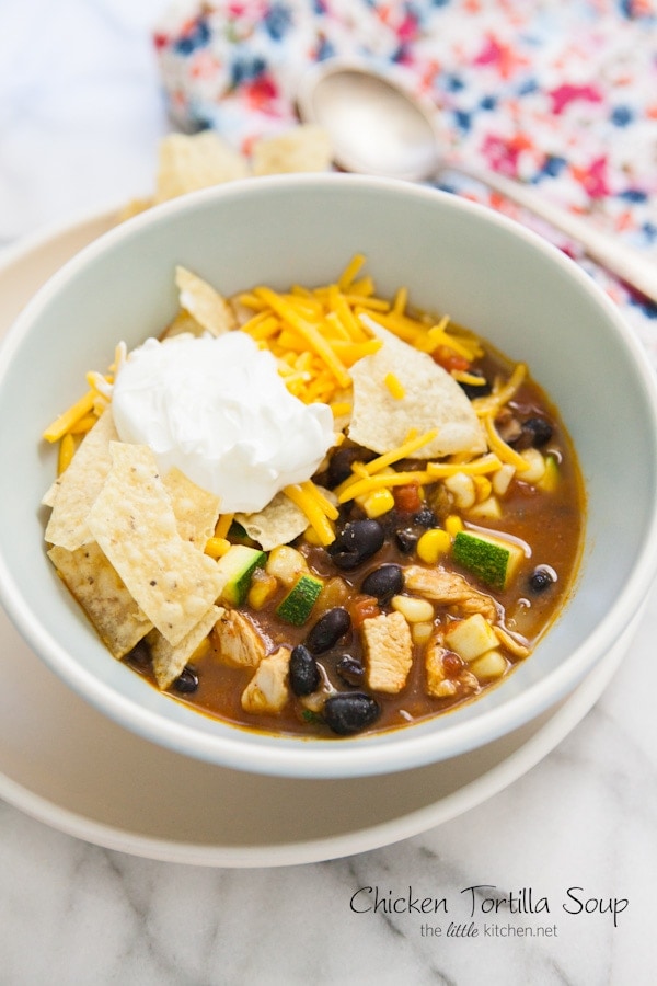 Creamy Chicken Tortilla Soup (Crock Pot Recipe) - girl. Inspired.