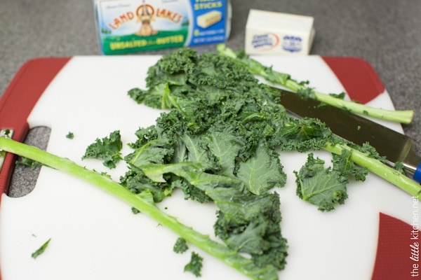 Gnocchi with Brown Butter Cream Sauce & Kale from thelittlekitchen.net