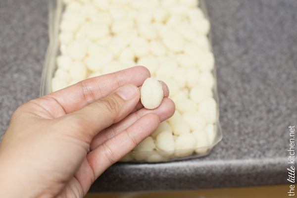 Gnocchi with Brown Butter Cream Sauce & Kale from thelittlekitchen.net